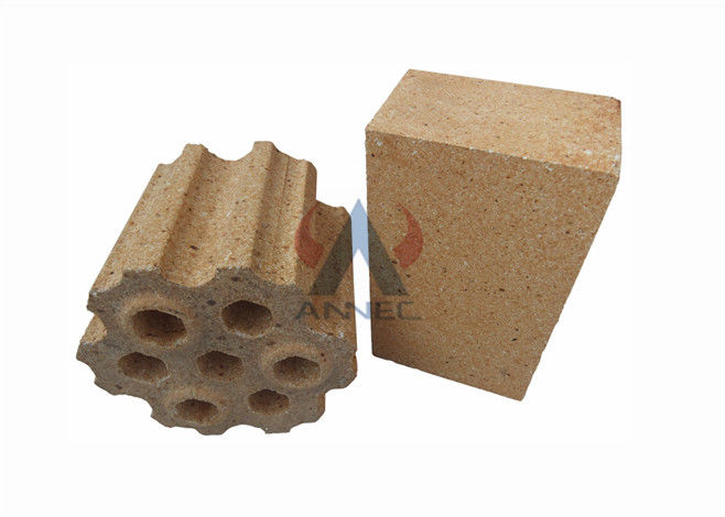 Chống ăn mòn Lò nung nóng 55 Gạch chịu lửa đất sét Al2O3