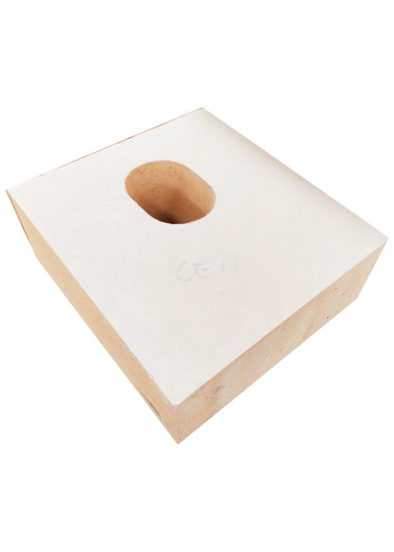 Gạch chịu lửa alumina hình dạng đặc biệt Chống 1300 ℃ / gạch chịu lửa gạch chịu lửa cao nhôm