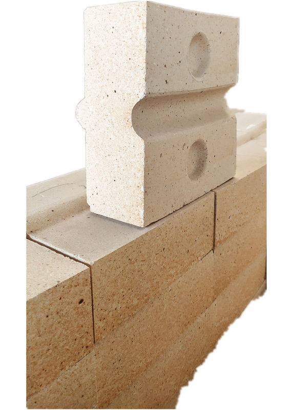 Gạch chống cháy tốc độ tuyến tính làm nóng thấp cho lò sưởi Hình dạng đặc biệt Gạch có khả năng lắp ráp trước Alumina cao 1300 ℃